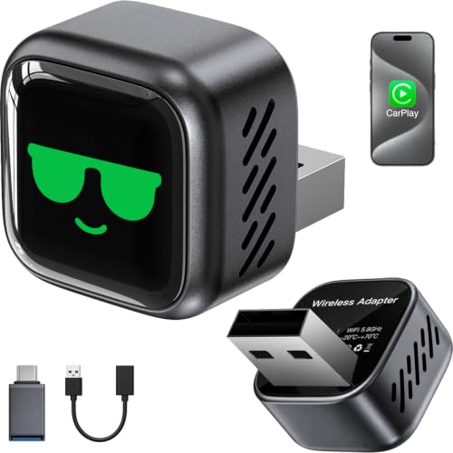 Wireless CarPlay Adapter for Apple iPhone Metal Design 2026 Upgraded