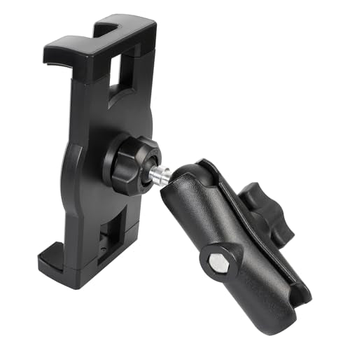 Tablet Holder with Medium Aluminum Arm for RAM Mounts, 1" Ball Clip Mount for 5-13" Tablets iPad Pro 12.9 Air Mini, Compatible with 1" B Size Truck Car Vehicle Mounts - size: Tablet Holder w 3.54" Arm