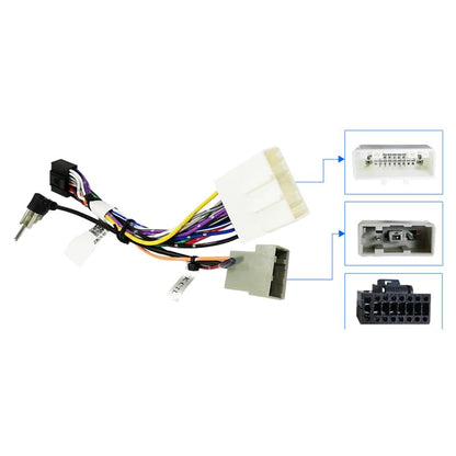 16 Pin Car Radio Stereo Power Harness Loom Wire for Nissan Altima Juke Teana Sunny Subaru Forester Adapter w/Radio Antenna Adapter for Aftermarket Android Radio GPS NAVI