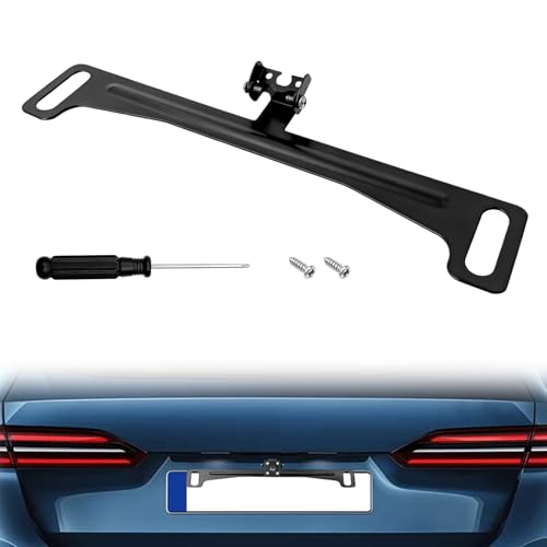 Universal Car License Plate Rear View Camera Mount Angle Adjustable Backup Camera Holder Reverse Driving Recorder Bracket for Car Truck SUV