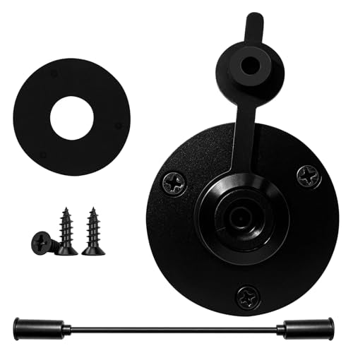 Aluminum Wall Pass Through Socket Cable Kit for Starlink Mini, Female Power Socket, RV Cable Pass Through Panel Mount Accessories for Camper, Boat, Van, Battery Box