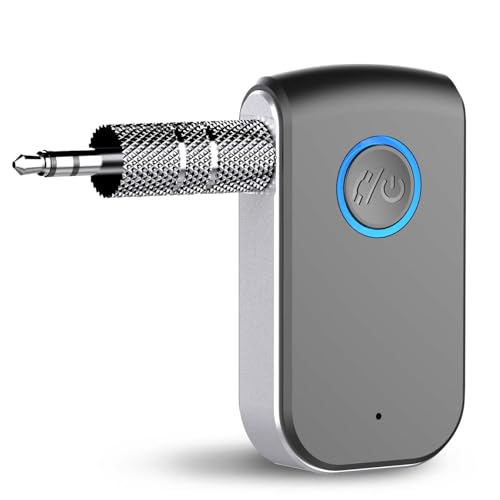 Bluetooth AUX Adapter for Car,3.5mm Wireless Receiver AUX Bluetooth Car Adapter,Hands-Free Call for Cars, Speakers, Stereo Systems and Headphones
