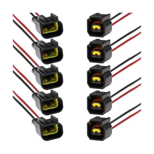 2 Pin Car Waterproof Connector, Vehicle Male and Female Electrical Way Wire Connector, Automotive Wire Connection Harness Pigtail Accessories, Universal for Truck RV SUV - size: 2 Pin