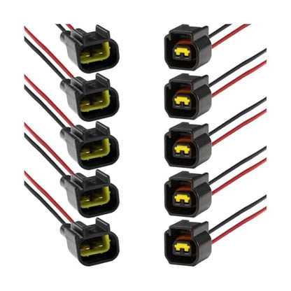 2 Pin Car Waterproof Connector, Vehicle Male and Female Electrical Way Wire Connector, Automotive Wire Connection Harness Pigtail Accessories, Universal for Truck RV SUV - size: 2 Pin