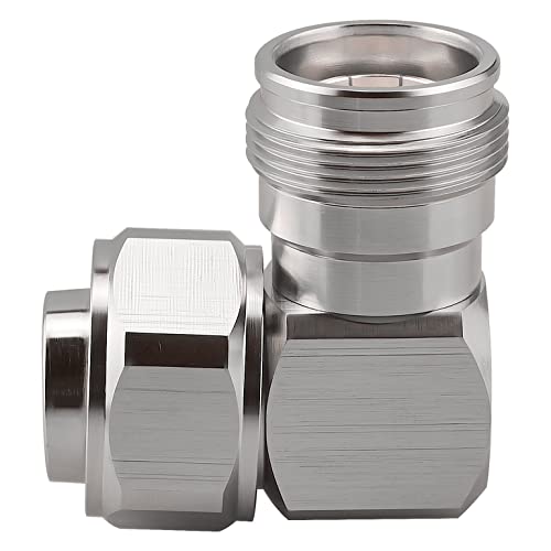 onelinkmore 4.3-10 Male to Female Right Angle Adapter Low PIM DC-6GHz - size: 4.3/10 Mini DIN Male to Female Right Angle