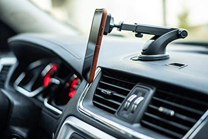 Dockem DashPro Magno Mount 3.0 Series: Magnetic Car Mount for Dash with Suction Base, Magnet Head, and Long Range Adjustable Extension Arm