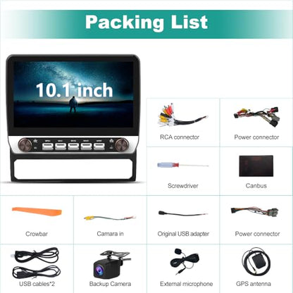 Android 13 Car Radio for Toyota Tacoma (2005-2015) - size: 10.1" 2GB RAM 64GB ROM