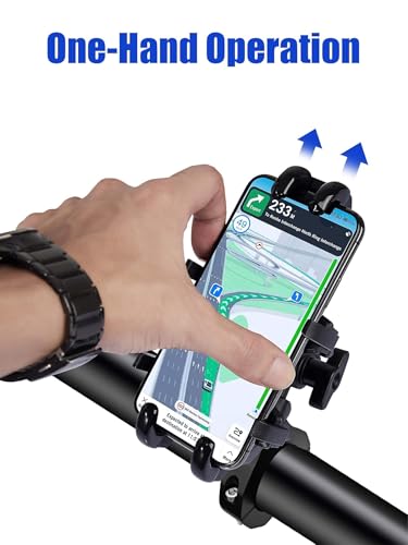 ZIDIYORUO UTV Phone Mount Holder, Aluminum Alloy Heavy Duty SXS Phone Clamp