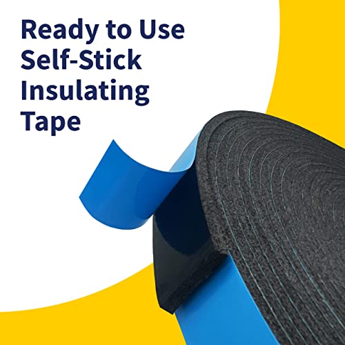 Double Sided Self Adhesive Camper Mount Foam Tape 3/16in x 1 1/4in x 33ft for Truck Shells, RVs, Cars. Helps Stop Vibrations, Scratches and Squeaks. Seal Around Air Conditioners, Doors and Windows - size: 2 Pack