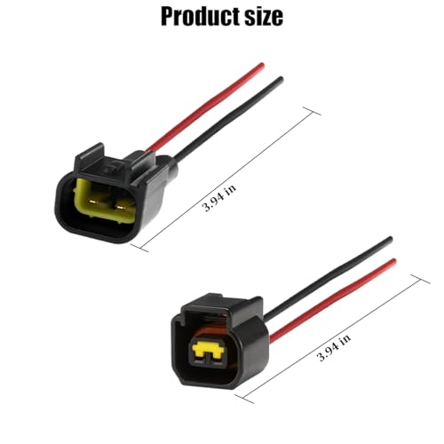 2 Pin Car Waterproof Connector, Vehicle Male and Female Electrical Way Wire Connector, Automotive Wire Connection Harness Pigtail Accessories, Universal for Truck RV SUV - size: 2 Pin