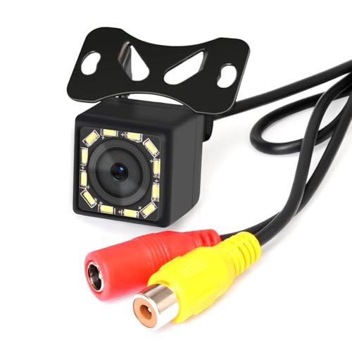 Universal Backup Camera, License Plate Mount, 480P,12-LED Night Vision - size: 12 LED