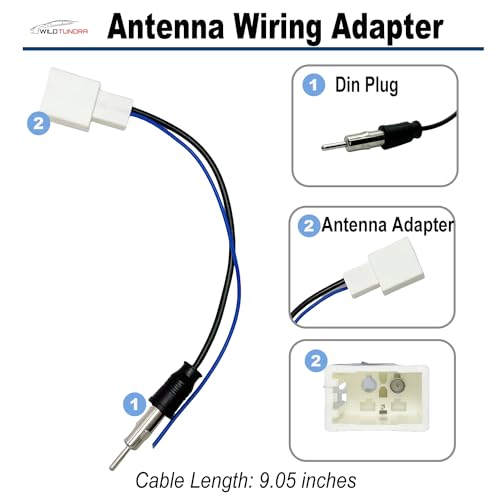 10Pin&6Pin Radio Wiring Harness with Antenna Kit Compatible with Toyota Camry Corolla RAV4 4Runner Highlander Prius Aftermarket Radio Stereo Wire Harness Adapter Car Stereo Power Speaker Wire Harness - style: 10+6Pin Harness+Antenna