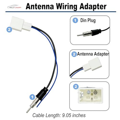 10Pin&6Pin Radio Wiring Harness with Antenna Kit Compatible with Toyota Camry Corolla RAV4 4Runner Highlander Prius Aftermarket Radio Stereo Wire Harness Adapter Car Stereo Power Speaker Wire Harness - style: 10+6Pin Harness+Antenna