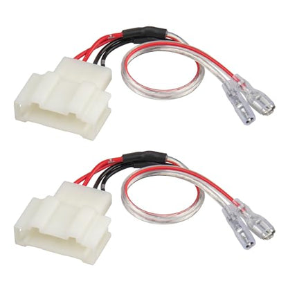 RED WOLF Door Speaker Wiring Harness Connector Plug Replacement for Volkswagen VW 2009-2018 Tiguan, 1999-2019 Golf, 1999-2016 Jetta, 1999-2019 Beetle, 1999-2019 Passat Install Car Speaker Wire Cable