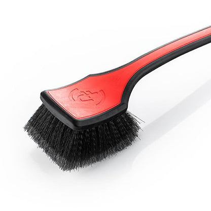 Detail Factory - Fender Well Brush - Ergonomic ProGrip Handle, Stiff Synthetic Bristles, Ergonomic Design, Clean Your Wheel Wells with Ease - Red - color: Red
