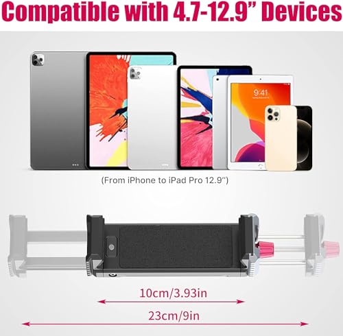 U-pad III Aluminum iPad Tripod Adapter - 7.9-12.9in Metal Mount w Cold Shoe & Acra Swiss QR Mount for iPad, iPhone & Air - size: 7.9"-12.9"-U-Pad III