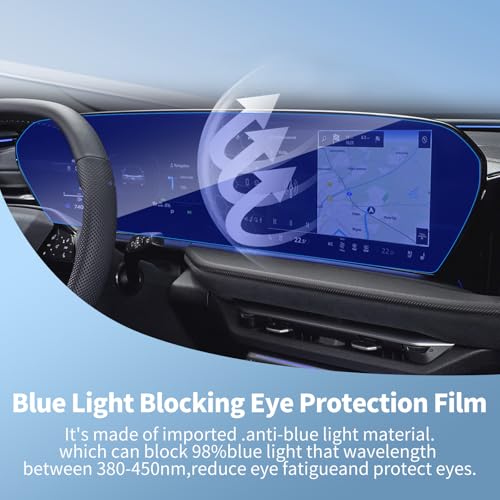 Tempered Glass Screen Protector for 2025 2026 2027 Audi Q5/SQ5 Integrated - color: For 25-26 Audi Q5/SQ5 AIO Blue