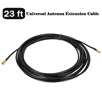 Anina 23' XM Antenna Extension Cable for Sirius Home Vehicle Satellite Radio Stereo Receivers Tune Straight SMB Male to Straight SMB Female - size: 23 FT Straight