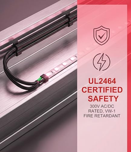 XINWANG 20AWG 2-Conductor Electrical Wire, UL2464, 16.4FT - size: 20AWG-2C(2x0.52mm²)-5M