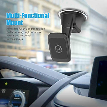 Dashboard Mount, Universal Magnetic Car Mount Holder, Windshield Mount and Dashboard Mount Holder for Cell Phones with Strong Dashboard Gel