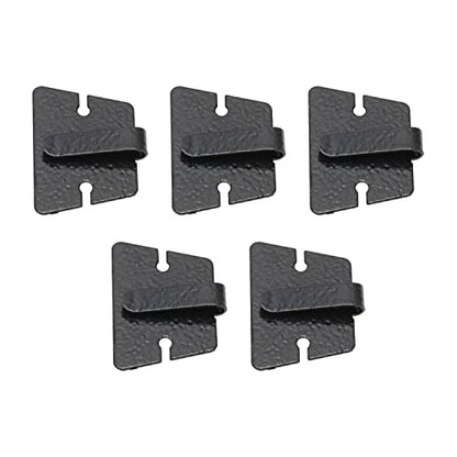 ZYAMY 5pcs Mic Microphone Holder Clip, Metal Car Radio Microphone Hang up Clip Radio Mic Bracket Clamp for IC 2720H IC 2820H, TM241 TM231, KT8900 8900