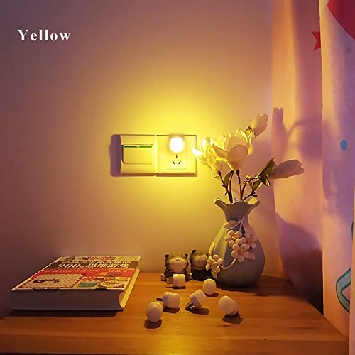 Sokelinn-six 6 Pack Mini USB Night Light, Plug in LED Lamp Decorative Lighting Party Festival (Yellow) - color: Yellow