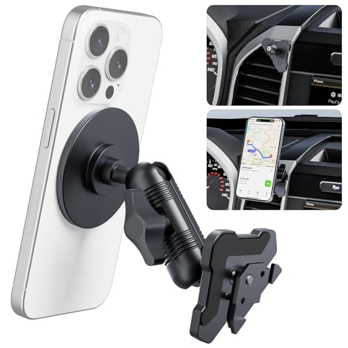 Surfcabin CNC Magnetic Vent Phone Holder for 2015-2020 Ford F150 - style: Compatible with F150 2015-2020 with Metal Arm