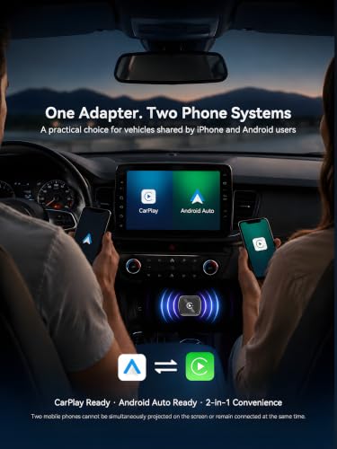 Spedal 2-in-1 Wireless CarPlay Adapter USB-C, Android Auto, 2nd Gen