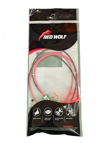 RED WOLF Front Door Speaker Harness for 2018-2023 Tesla Model 3, 2020-2022 Model Y Replace OE #1079744-00-C Door Sound for Standard Premium Woofer Install Aftermarket Audio Wiring Harness 2 PCS