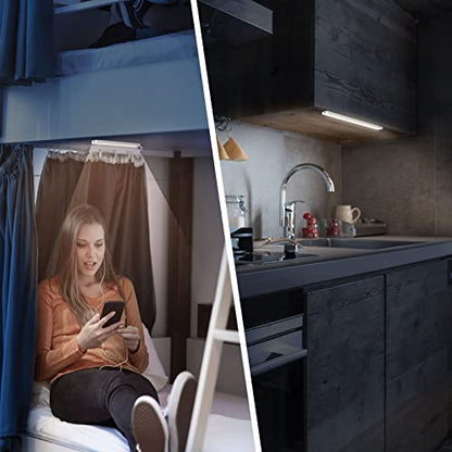 DWEPTU 12 Inch Under Cabinet Light, LED Light Bar, USB Powered, Cool White - color: Pure White, size: 12 Inch