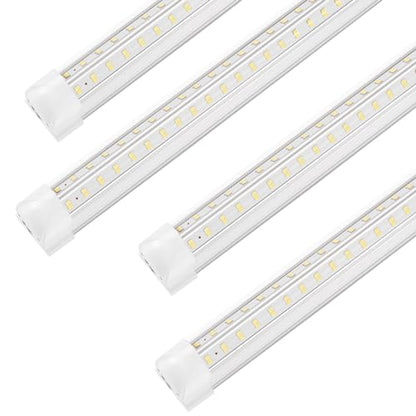 XLNYUUI Led Shop Lights, 4FT LED Light 50W 6500K 7000LM Daylight,Led Garage Light,Linkable Clear Cover Integrated V-Shape for Garage Warehouse Workbench Workshop(4-Pack) - size: 4FT 4PACK