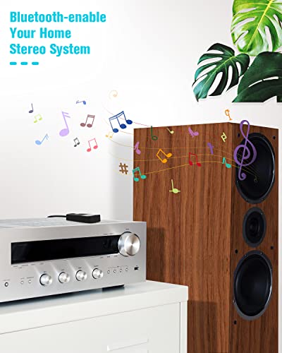 Golvery Bluetooth V5.4 Receiver for Speaker Home Stereo with 3.5mm AUX/RCA - style: J205 Stereo Stream