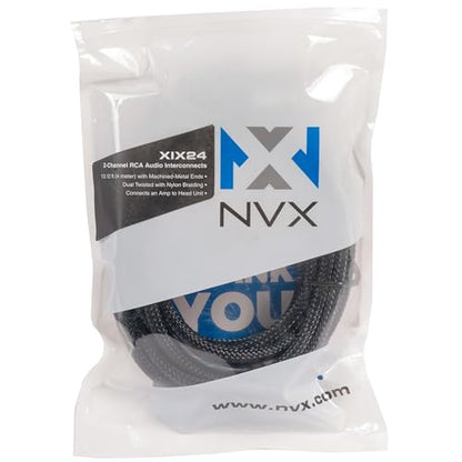NVX® 13.12 ft (4 Meter) 2-Channel Car Audio RCA Audio Interconnect Cable - size: 2 Channel- 13 ft.