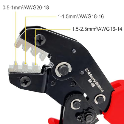 Electrical Crimping Tool with Ratchet, Ratcheting Wire Crimper Tool