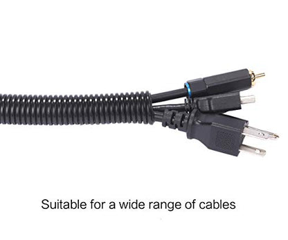 Alex Tech 50ft - 3/4 inch Split Wire Loom Tubing - Black - color: Black, size: 3/4"-50ft
