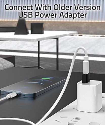 Syntech USB C to USB Adapter 3-Pack, Female to Male Converter, Aluminum - color: Black