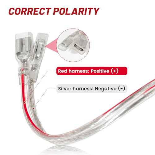 RED WOLF Car Door Speaker Wiring Harness for Hyundai 2002-2016 KIA 2003-2010, Toyota Camry Tacoma Corolla 2002-2011, Subaru Outback 2010-2014 Aftermarket Speaker Wire Connector 2 PC
