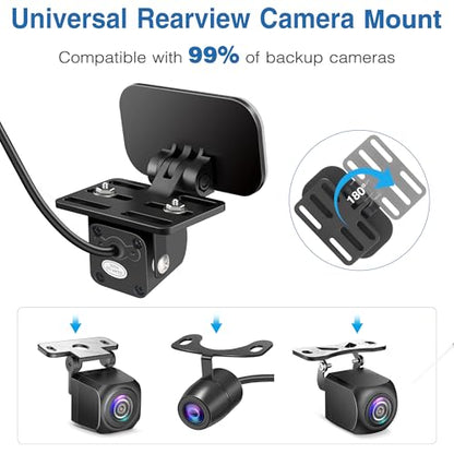 Carplay Mount (2Pack), Backup Camera Monitor Mount for Rohent, Baby Car Camera Holder, Car Play Screen Bracket for Carpuride, Rearview Back up Monitor Windshield Suction Cup Stand, Car Stereo Holder