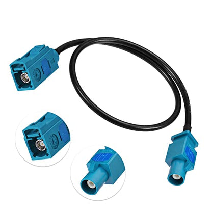 Bingfu Fakra Z Female to Male Vehicle Antenna Extension Cable 30cm 12 inch for Car Stereo Android Head Unit GPS Navigation FM AM Radio Sirius XM Satellite Radio 4G LTE TEL Telematics Bluetooth Module - size: 12inch / 30cm