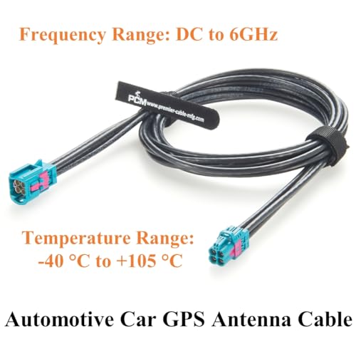 4 in 1 Rosenberger HFM Mini FAKRA Z Code Male to Female RF Coaxial Cable Quad AMS11D-1M4Z5-Z to AMK12D-1M4Z5-Z Vehicle Automotive GPS Antenna Cable for Car Camera, ADAS, Autonomous Driving (2M/6.6FT) - size: 2M/6.6FT