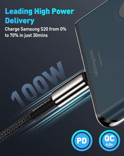 Baseus USB C Cable, 100W PD 5A QC 4.0 Fast Charging USB C to USB C Cable, Zinc Alloy Nylon Braided USB Type C Charger Cable for iPhone 16 15 Pro Plus Pro Max, MacBook, iPad Pro, Samsung S23/S22 (10ft) - size: 10FT