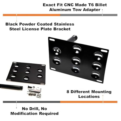 iJDMTOY Tow Hook License Plate Mounting Kit for Subaru 2022-up WRX/STI