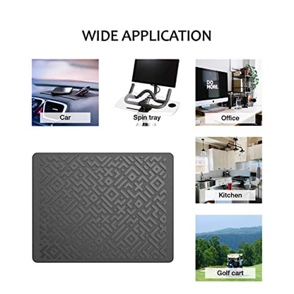 Car Dashboard Non Slip Mat, Brlvget Anti Slip Gel Pad, Multifunctional Fixate Anti Slide Sticky Dash Pad for Radar Detector, Cell Phone, Keys, Glass, Mirrors, GPS, Coins 7.1 x 5.5 inch (4 Pack) - color: 4 pack