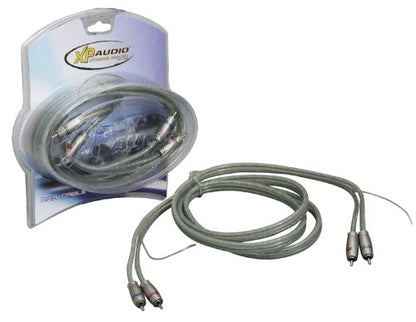 XP Audio XCR20 Master Competition RCA 20-Feet Cables Quad Shielded Twisted Pair RCA with Remote Wire and Metal Split