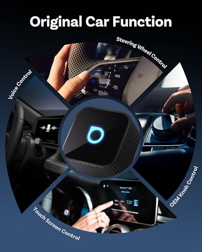 Ottocast Mini Cube 3.0 Wireless CarPlay & Android Auto Adapter 2026– Plug & Play, Fast Auto-Reconnect (Black) - color: Black, size: USB A