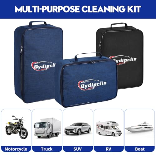 Qydipclin 37Pcs Car Detailing Kit, Car Detailing Brush Set, Car Wash Cleaning Kit, Car Detailing Brushes, Professional Car Care Kit for Interior Exterior Wheels, Blue - size: 37pcs