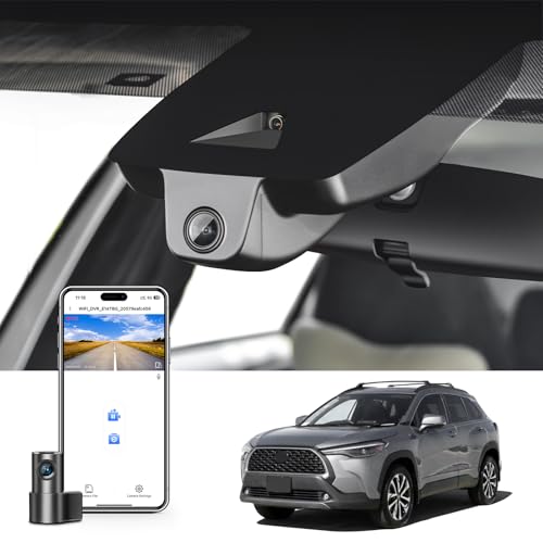 Front 4K & Rear 1080P Dash Cam for Toyota Corolla Cross 2022 (Model B) - style: Corolla Cross Model B Front 4K & Rear1080P