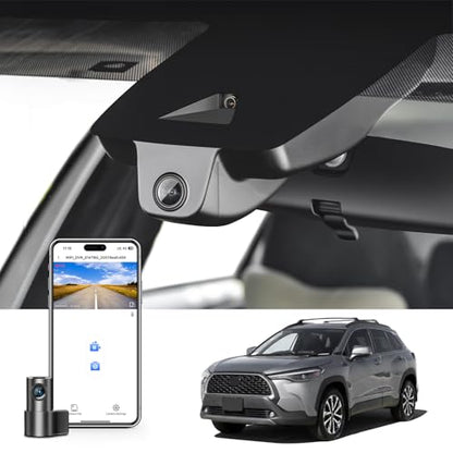 Front 4K & Rear 1080P Dash Cam for Toyota Corolla Cross 2022 (Model B) - style: Corolla Cross Model B Front 4K & Rear1080P