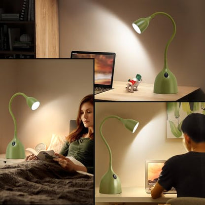 EJIAXIN Desk Lamp for College Dorm Room - LED Reading Light, Green - color: Green