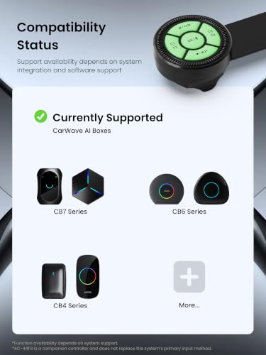AC-44F9 Watchband Style Multifunctional Wireless Remote that Supports Voice Command, Luminous Keys,ABS+PC Material (Reliable from -45°C to +85°C),Easy Installation,Only Compatible with CB4/CB6/CB7